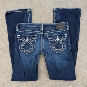 Big Star 27L Liv Boot Dark Wash Blue Jeans